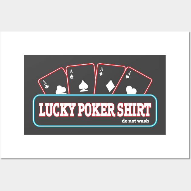 Lucky Poker Tee Tshirt Wall Art by teespot123